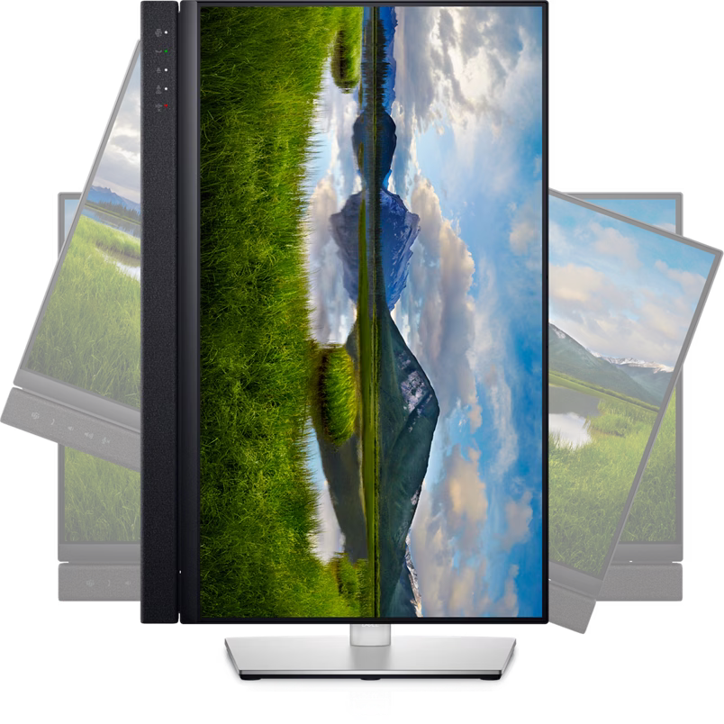 Dell 24 Video Conferencing Monitor, 23.8", IPS, Full HD (1080p) 1920 x 1080 at 60 Hz, Height pivot (rotation) swivel tilt, with an integrated pop-up camera, dual 5W speakers and a dedicated Microsoft Teams button | C2422HE thumbnail 8