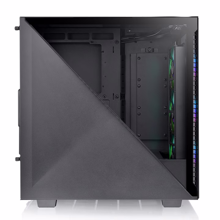 Thermaltake Divider 300 TG ARGB Mid Tower Chassis, Tempered Glass x 2, Front 120 x 120 x 25 mm ARGB fan, Rear 120 x 120 x 25 mm Turbo fan, 7x Expansion Slots, Black   | CA-1S2-00M1WN-01 thumbnail 2