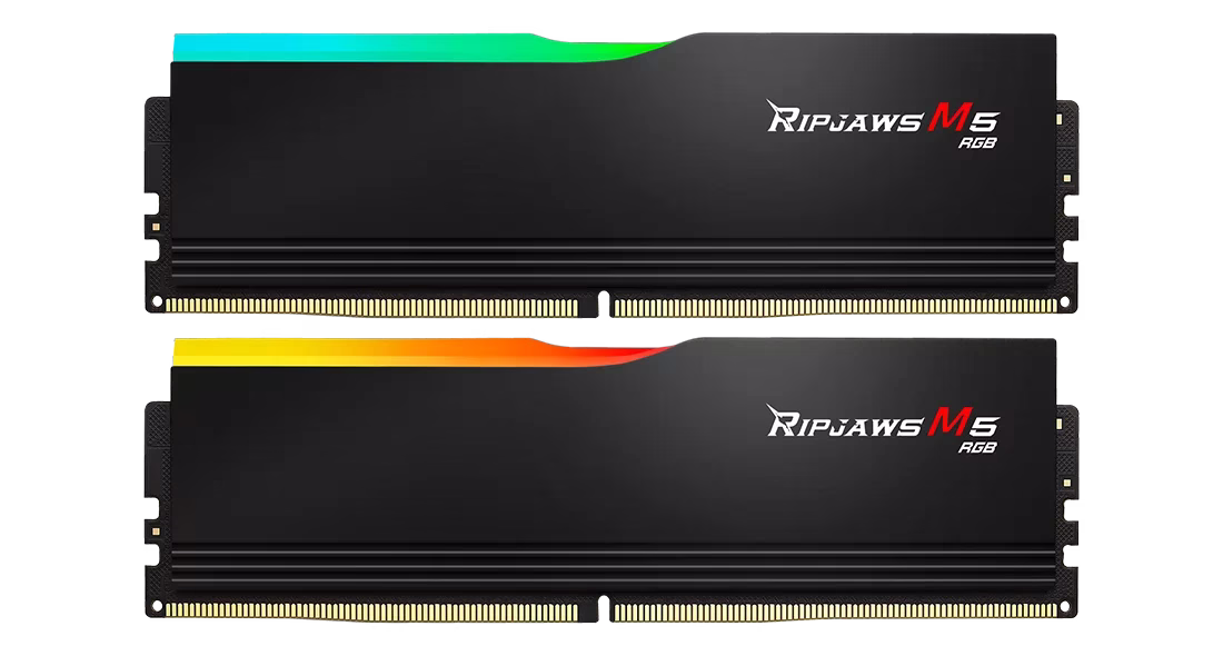 G Skill Ripjaws M5 RGB 96GB (2x48GB) DDR5 Memory Kit (RAM), 6400MTs, CL32-39-39-102 1.35V  Intel XMP | F5-6400J3239F48GX2-RM5RK – Buy Online