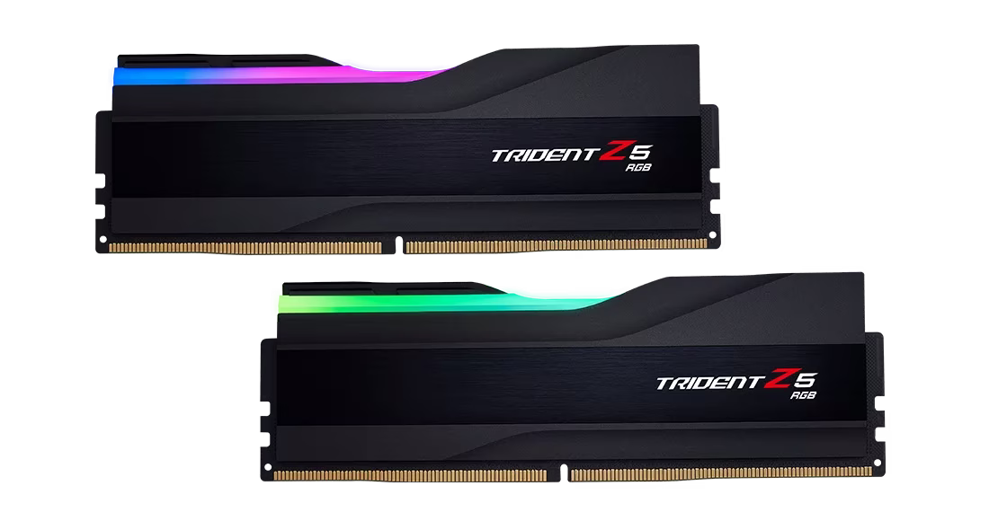 G.Skill Trident Z5 RGB Series 64GB (2 x 32GB) DDR5 Dual Channel Desktop Memory Kit, Intel XMP 3.0, 6000 MHz Memory Speed,1.35 V, CL36 CAS Latency, 288-Pin, Matte Black | F5-6000J3636F32GX2-TZ5RK thumbnail 4