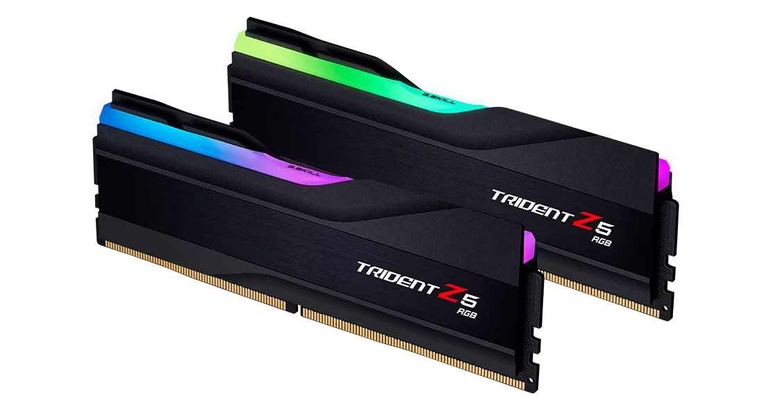 G.Skill Trident Z5 RGB Series 64GB (2 x 32GB) DDR5 Dual Channel Desktop Memory Kit, Intel XMP 3.0, 6000 MHz Memory Speed,1.35 V, CL36 CAS Latency, 288-Pin, Matte Black | F5-6000J3636F32GX2-TZ5RK thumbnail 3