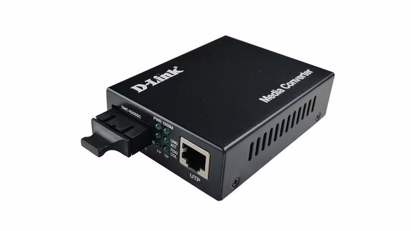 DLINK DMC-820SSC 100/1000 Twisted-pair to Single-mode fiber Smart Media Converter (20km) | 790169002600 – Buy Online