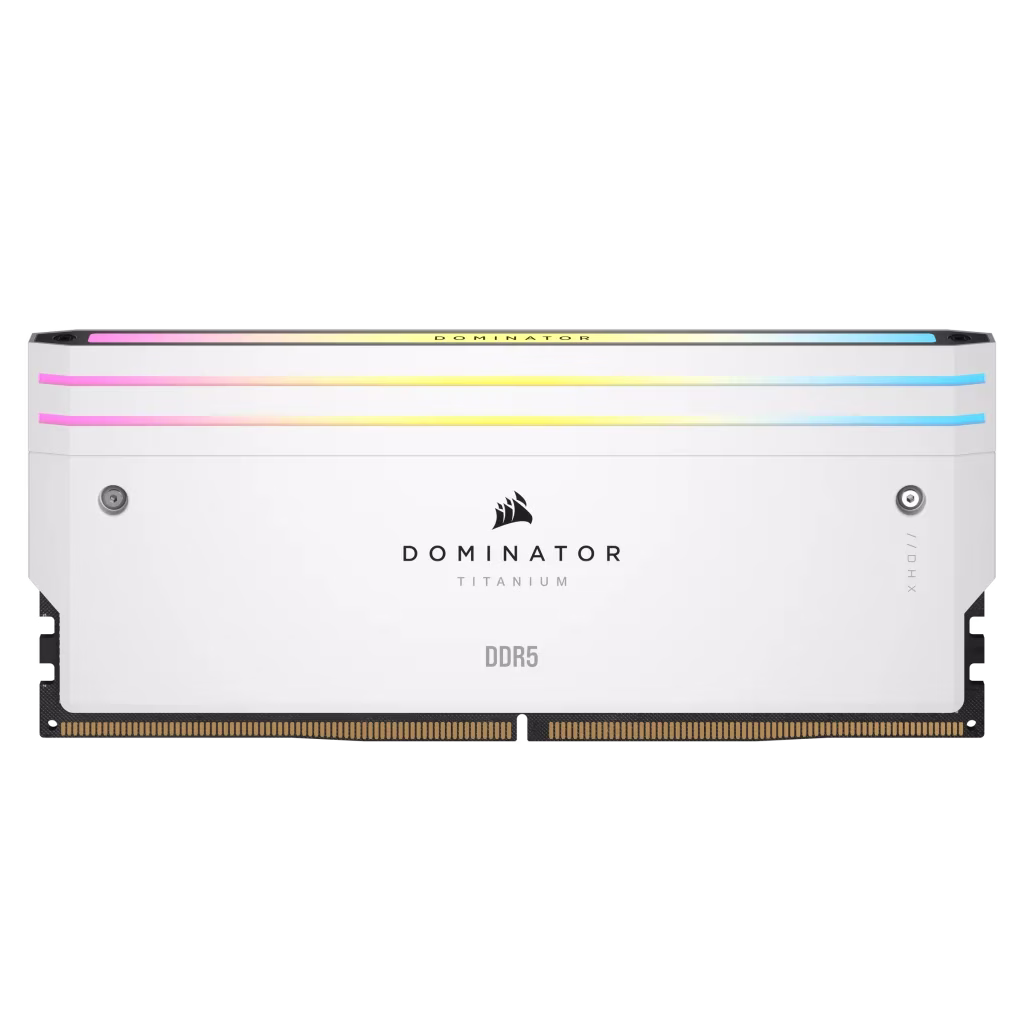 Corsair DOMINATOR TITANIUM RGB 32GB (2x16GB) DDR5 DRAM 7200MT/s CL34 Intel XMP Memory Kit, White | CMP32GX5M2X7200C34W thumbnail 8