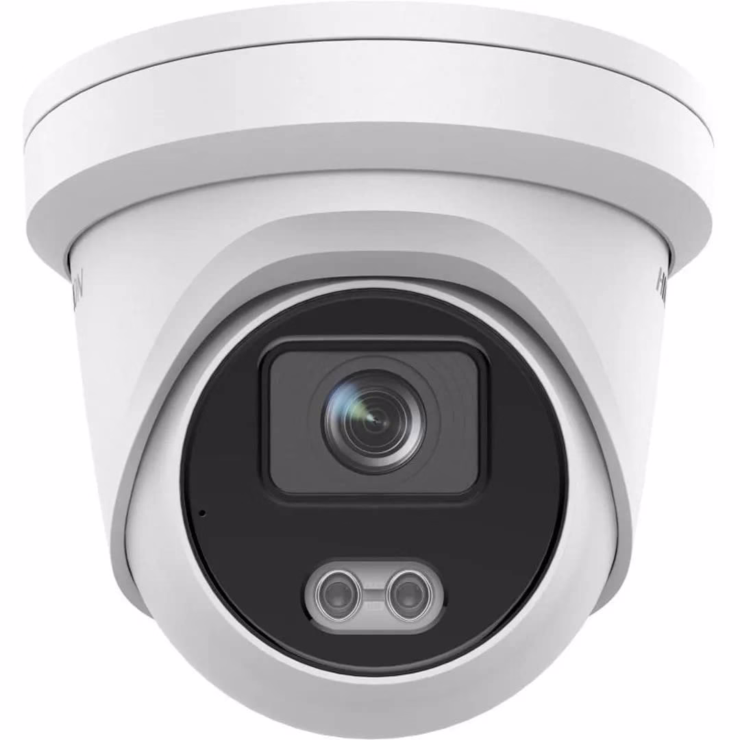 HIKVISION, DS-2CD2347G2-LU 4MP IP 247 Full Color 2.8mm PoE Turret Dome Camera IP67 IK10 H.265+ Built in Mic English Version Human Detection, Compatible with Hikvision NVR. – Buy Online