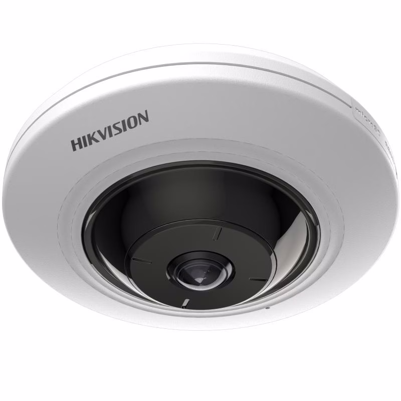 Hikvision DS-2CD2955G0-IS(U) 5 MP Fisheye Network Camera, 180?? fisheye view, Max Resol. 2560 ?? 1920, Up to 8 m IR Range, Smart Supplement Light, Audio and alarm interface available thumbnail 2
