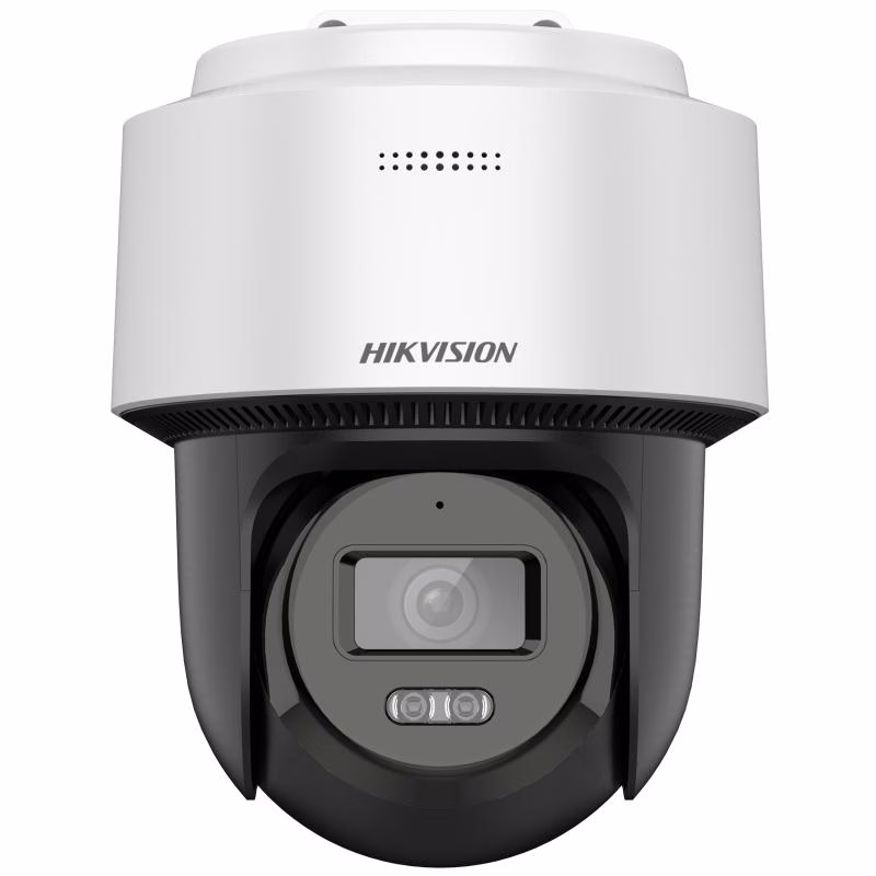 Hikvision DS-2DE2C400MWG-E 4 MP Smart Hybrid Light Mini PT Network Camera,  2.8 mm, 4 mm Focal Length, Smart Hybrid Light, Built-in microphone and speaker, Human Detection and Auto-tracking Lite, Built-in memory card slot, IP66 – Buy Online