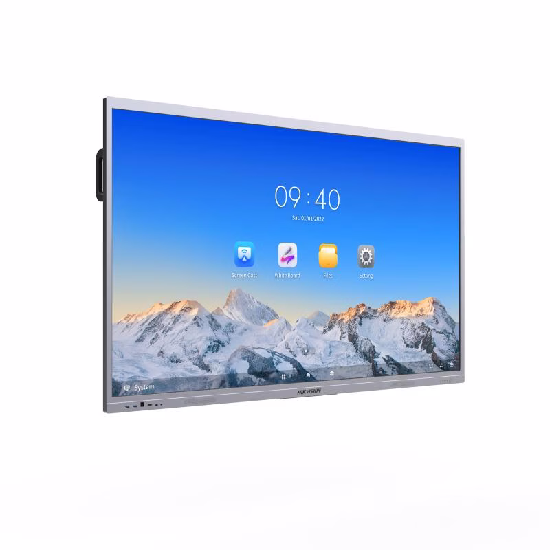 Hikvision 86", 4K Interactive Display, Android 12,  memory 8GB, build-in 128GB storage,  45 points infrared touch, Type-C*2,VGA input*1,DP input*1, HDMI input *3, HDMI output*1, Dual wifi, Buletooth 5.1, industrial screen protection.  5.1, | DS-D5C86RB/A thumbnail 2