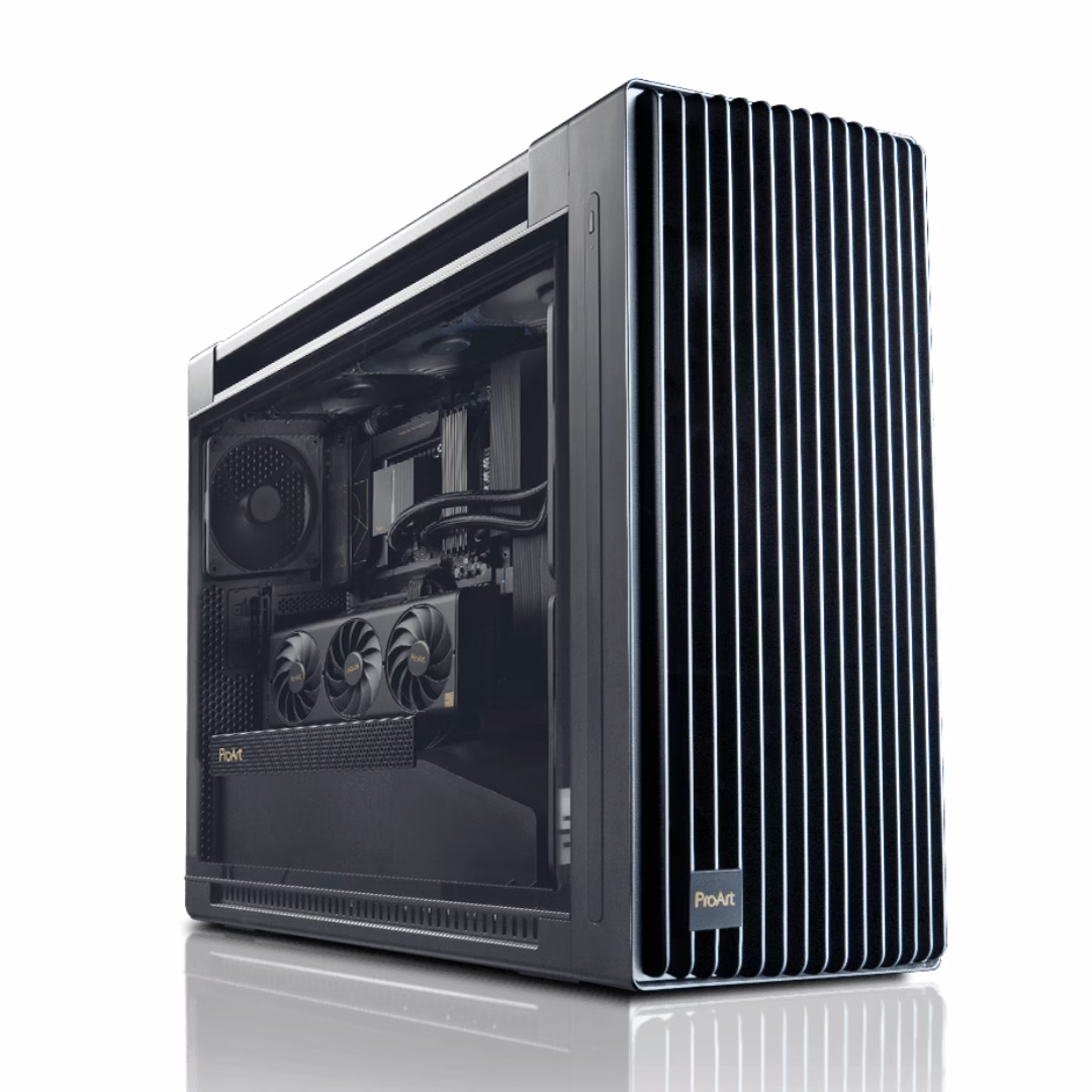 Asus ProArt Workstation, AMD Ryzen 7 7800X3D 8 Cores 16 Threads, TUF Radeon RX 7900 XT OC 20GB, 64 GB DDR5 6000 MHz, 2TB SSD Gen 4 + 24TB HDD, 1000W  80 Plus Gold PSU, 420mm AIO Liquid Cooler, WiFi + BT thumbnail 3
