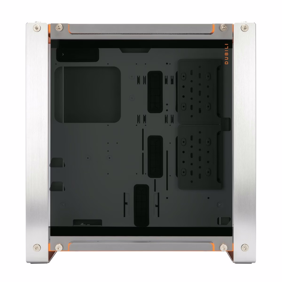 InWin Dubili E-ATX Full Tower Computer Case, 4x Pre-Installed Jupiter AJ140 Fans, Aluminum, TG, SECC Materials, Up to 430mm GPU & 420mm Radiator Support, Titanium Grey | IW-CS-DUBILIASB-GRY thumbnail 12