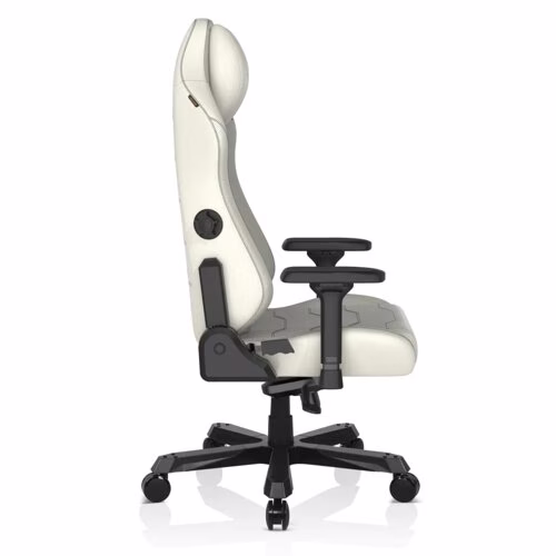 DXRacer MASTER Microfiber Leather White Gaming Chair, 4D Armrests, Multi-functional Tilt, 3" Casters, High Density Mold Shaping Foam, Recommended Weight 220lbs | MAS-I238S-W-A3 thumbnail 2
