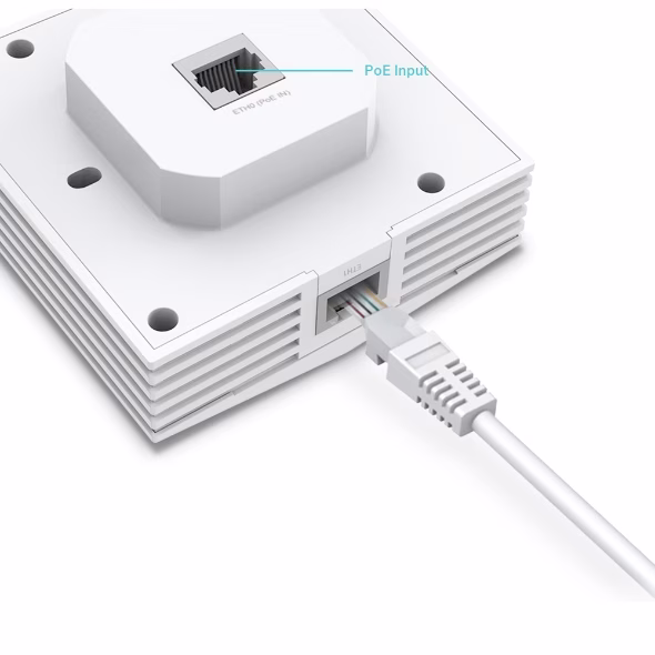 tp-link EAP650-Wall AX3000 Wall Plate WiFi 6 Access Point, 574 Mbps on 2.4 GHz and 2402 Mbps on 5 GHz thumbnail 2