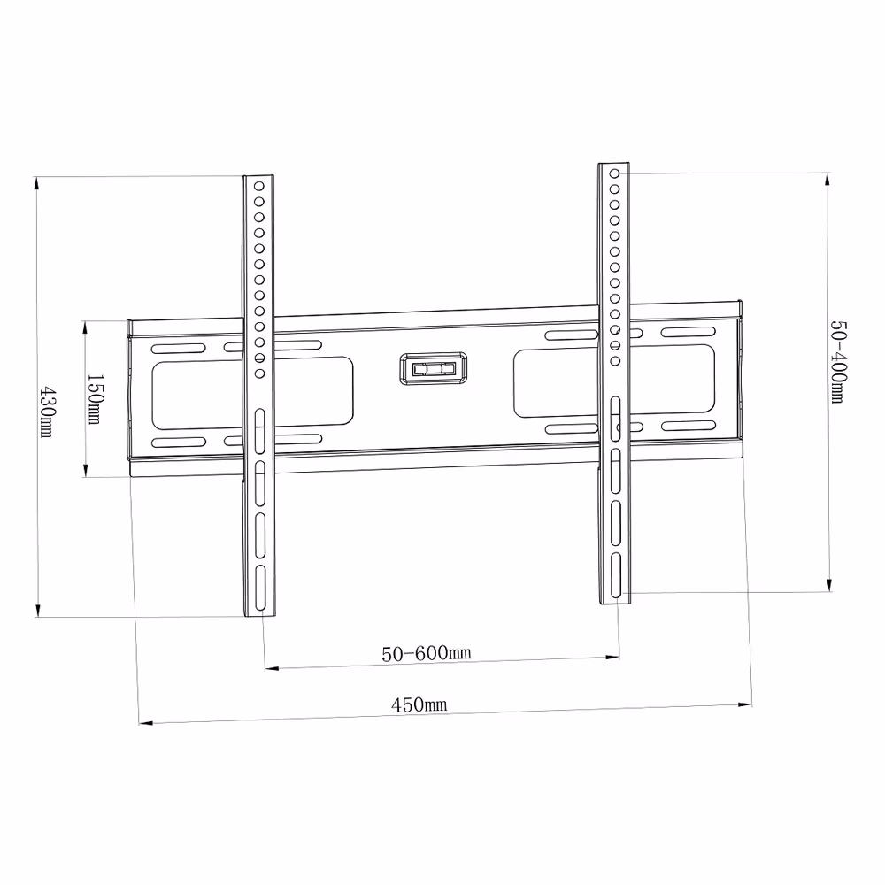 Skill tech SH 43F Economy Fixed Tv Wall Mount (TV Bracket), 65 Inch, Suitable For Most 26" ~ 65" Screen 45kg , VESA & Universal, VESA & Universal | SH 43F thumbnail 4