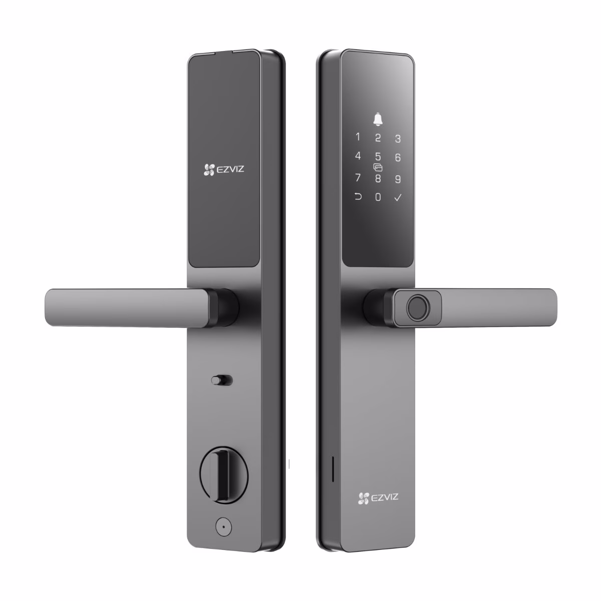 EZVIZ Smart Lock DL05, 7-in-1 Keyless Entry Door Lock, with Fingerprint Access – Secure Keyless Entry, Multiple Unlock Options, Instant Alerts, Weather-Resistant, Child Safety Privacy Control, Black | CS-DL05 – Buy Online