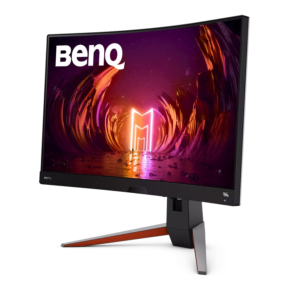 BenQ Mobiuz EX2710R 27'' 2K QHD 1000R Curved Monitor, 165Hz Refresh Rate, 1ms Response Time, 16:9 Aspect Ratio, HDRi, Dual Speakers + Subwoofer, AMD FreeSync, Tilt Adjustable Stand, HDMI, DP | EX2710R thumbnail 4