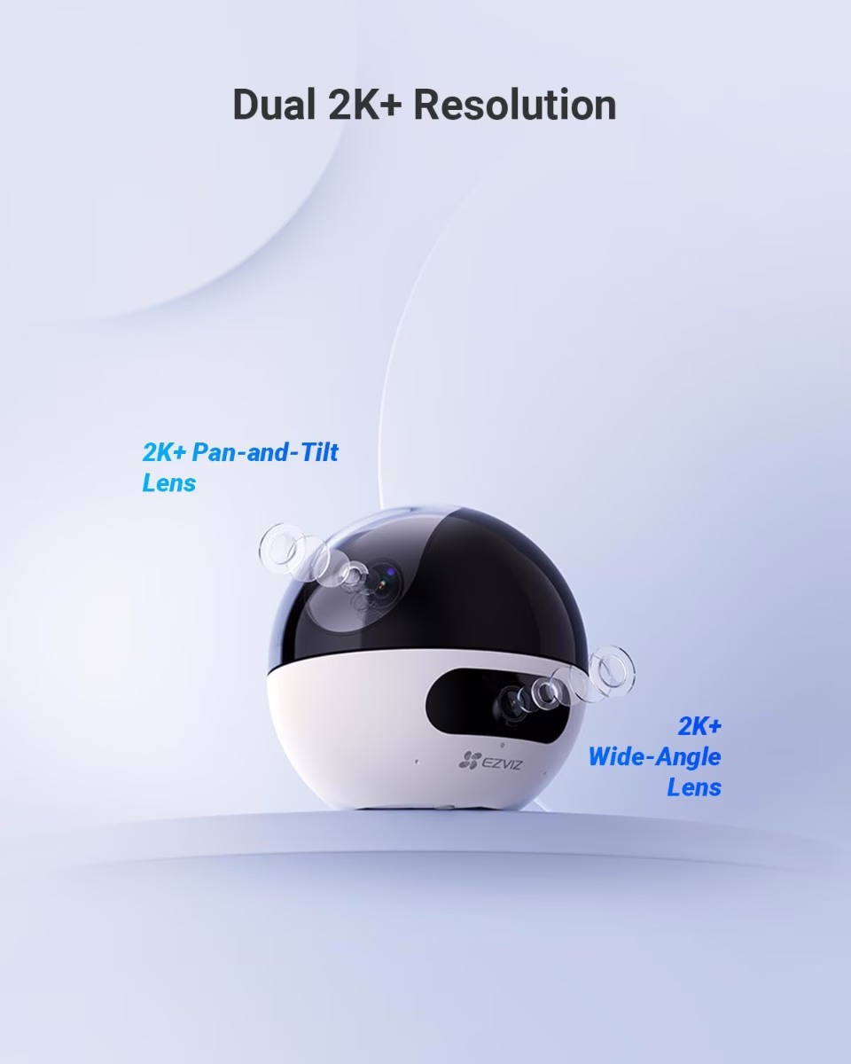EZVIZ C7 Dual-Lens Pan & Tilt Wi-Fi Camera Type-C, Panoramic View, Two-Way Calling by Gesture Recognition, Co-Detection for Auto Smart Tracking, Two Patrol Modes, IR Night Vision, Sleep Mode | CS-C7-R100-8G44WF thumbnail 3