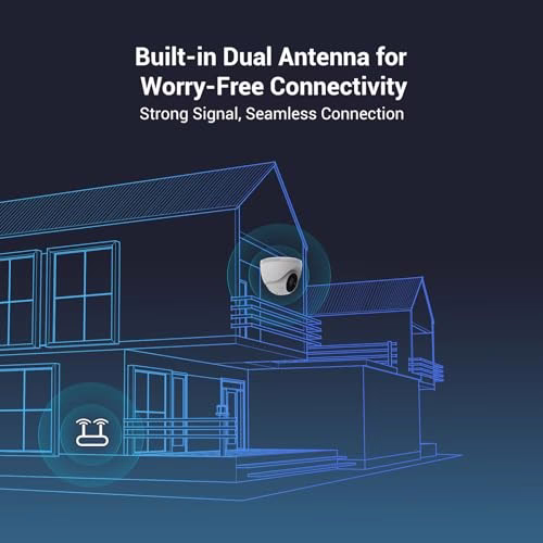 EZVIZ H4  2K Wi-Fi Smart Home Camera, AI-Powered Human / Vehicle Shape Detection, Active Defense with Siren and Strobe Light, Color Night Vision, Two-Way Calling, IP67 | CS-H4 thumbnail 5