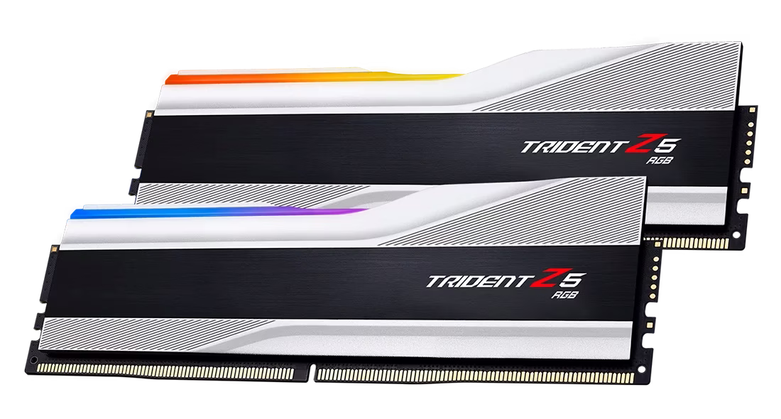 G.Skill Trident Z5 32GB (2x16GB) RGB 7600MHz CL36 DDR5 Memory Kit, Dual Channel Kit, Unbuffered, Non-ECC,  Intel XMP 3.0 (Extreme Memory Profile) Ready | F5-7600J3646G16GX2-TZ5RK image