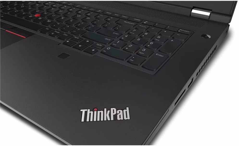 Lenovo ThinkPad P17 Gen 2 Mobile Workstation PC, 17.3" UHD IPS Display, Intel Core i9-11950H, 32GB RAM, 1TB SSD, NVIDIA RTX A3000 6GB GDDR6, Backlit Eng-Arabic KB, Win 10 Pro, Black | 20YU000CAD thumbnail 8
