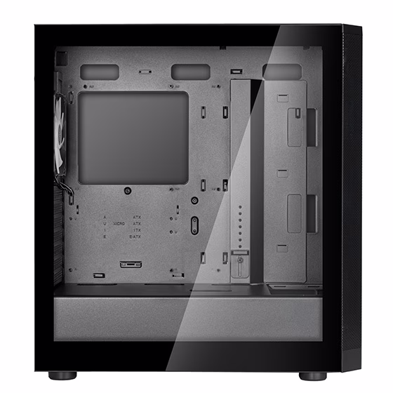 Silverstone FARA 514X ATX Mid-Tower Case, Dual Radiator Support and Captivating ARGB Lighting, Motherboard Supports ATX, Top I/O includes 1 x USB Type-C, 2 x USB 3.0, 1 x Audio, 1 x Mic, Black | SST-FA514X-B thumbnail 6