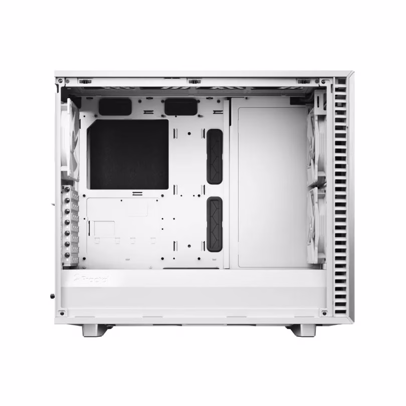 Fractal Design Define 7 White Brushed Aluminum/Steel E-ATX Silent Modular Mid Tower Computer Case, 65mm total clearance, standard 2-slot GPU (<38mm thickness) recommended for optimum cooling,  | FD-C-DEF7A-09 thumbnail 6
