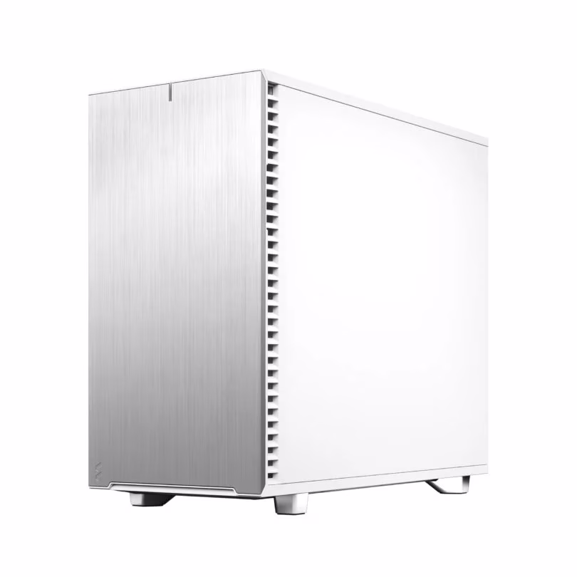 Fractal Design Define 7 White Brushed Aluminum/Steel E-ATX Silent Modular Mid Tower Computer Case, 65mm total clearance, standard 2-slot GPU (<38mm thickness) recommended for optimum cooling,  | FD-C-DEF7A-09 thumbnail 2
