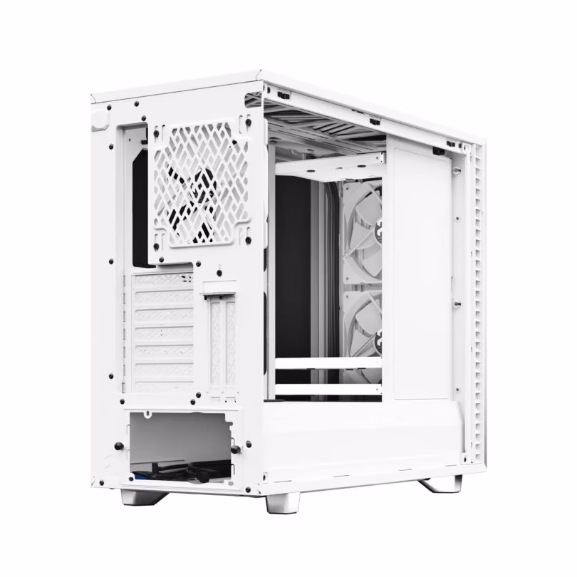 Fractal Design Define 7 White Brushed Aluminum/Steel E-ATX Silent Modular Mid Tower Computer Case, 65mm total clearance, standard 2-slot GPU (<38mm thickness) recommended for optimum cooling,  | FD-C-DEF7A-09 thumbnail 11