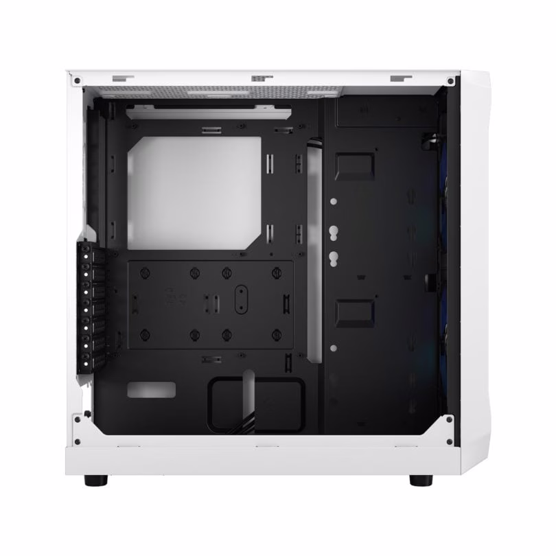 Fractal Design Focus 2 RGB TG Clear Tint ATX PC Case, Temp Glass Side Panel, Mesh Design Front, High Airflow, Up to 6x120mm Fan &amp; Up to 360mm Radiator, Smart Config, 2xUSB 3.0, White | FD-C-FOC2A-04 thumbnail 2