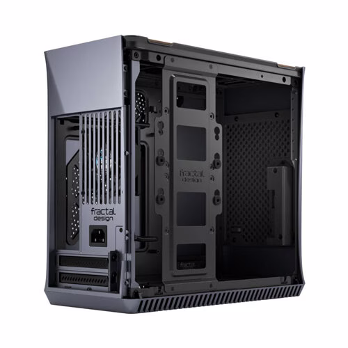 Fractal Design Era ITX Carbon Tempered Glass Mini-ITX Computer Case, Water-Cooling Ready, USB Type-C, Top Panel, Small Form Factor, Aluminium, Gray | FD-CA-ERA-ITX-GY thumbnail 4
