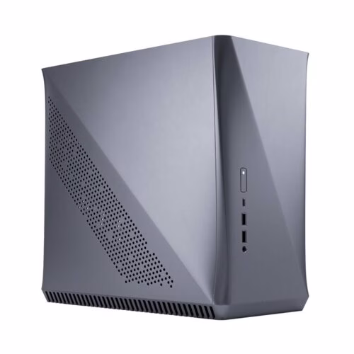 Fractal Design Era ITX Carbon Tempered Glass Mini-ITX Computer Case, Water-Cooling Ready, USB Type-C, Top Panel, Small Form Factor, Aluminium, Gray | FD-CA-ERA-ITX-GY thumbnail 2