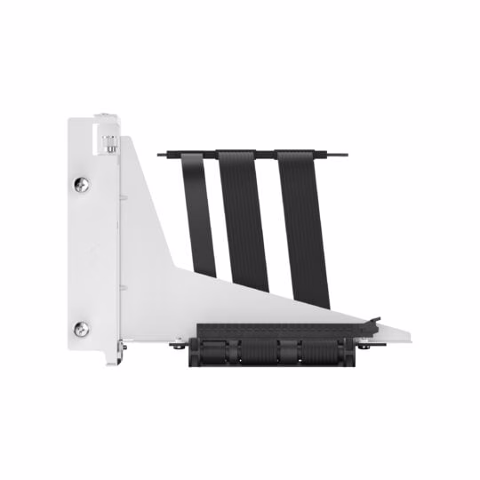 Fractal Design Flex 2 Vertical Riser Bracket, Vertical GPU bracket, PCIe Riser cable 195 mm, 2 x 6-32 Captive screws, 2 x 6-32 Thumbscrews for PCI slot, 4 x 6-32 Screws for Riser cable & Bracket, White | FD-A-FLX2-002 thumbnail 6
