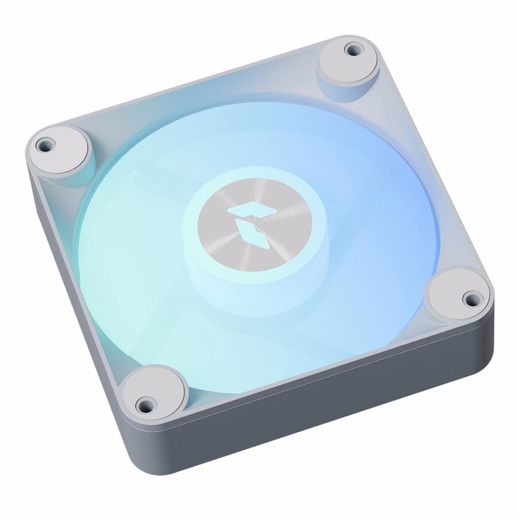 APNX FP1-RQ 120 PWM ARGB Reverse Case Fan, 1200 RPM, 48.5 CFM Fan Airflow, 31.6 dBA Fan Noise Level, Hydraulic Bearing Type, White | APF3-PF11247.11 thumbnail 2