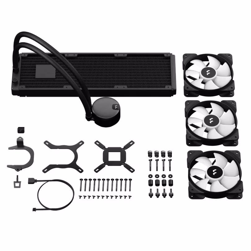 Fractal Design Lumen S36 RGB 360mm AIO CPU Liquid Cooler, LGA 1700 Support, Copper Cold Plate, Aluminium Fins & Radiator, Six ARGB LEDs, 3x 12 RGB PWM Fans, Support LGA 1700/AM5, Black | FD-W-L1-S3612 thumbnail 3