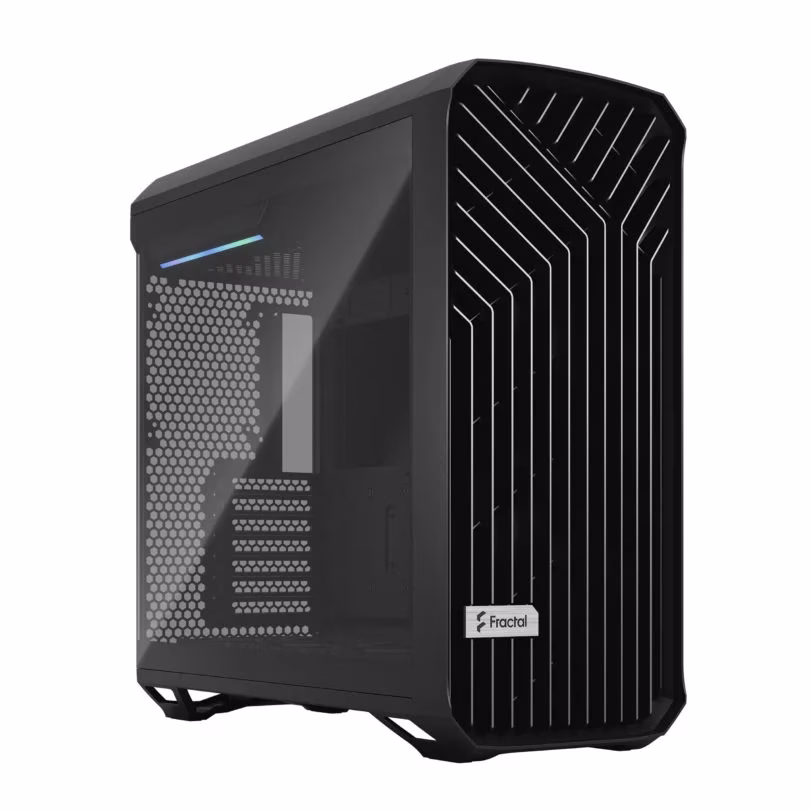 Fractal Design Torrent Full Tower Case, 2x 180 PWM & 3x140 mm fans, Motherboard Supports Upto E-ATX, PSU Supports Upto ATX , GPU max length 461 mm, 6x Drive mounts, 7x Expansion slots, Fixed cable straps, Black TG Light | FD-C-TOR1A-01 thumbnail 6