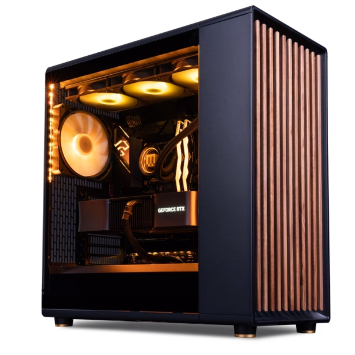ASUS Powered Thread TITAN Workstation - AMD Ryzen Threadripper 7980X 64 Cores 128 Threads, 256GB DDR5 RAM 4800MHz (4*64GB ), NVIDIA RTX 4090 24GB, 4TB SSD Gen 4, 1600W Platinum PSU, 360mm Liquid Cooler, Wi-Fi + BT  image