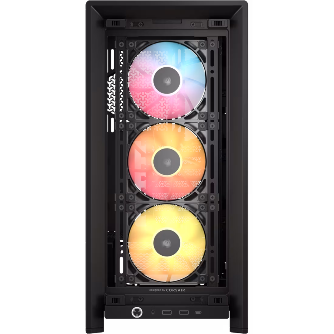 Corsair FRAME 4000D RS ARGB Modular Mid-Tower PC Case, 3x ARGB Fans, Fully-modular design, Support Upto E-ATX Motherboard, 360mm Radiator, Black | CC-9011296-WW thumbnail 4