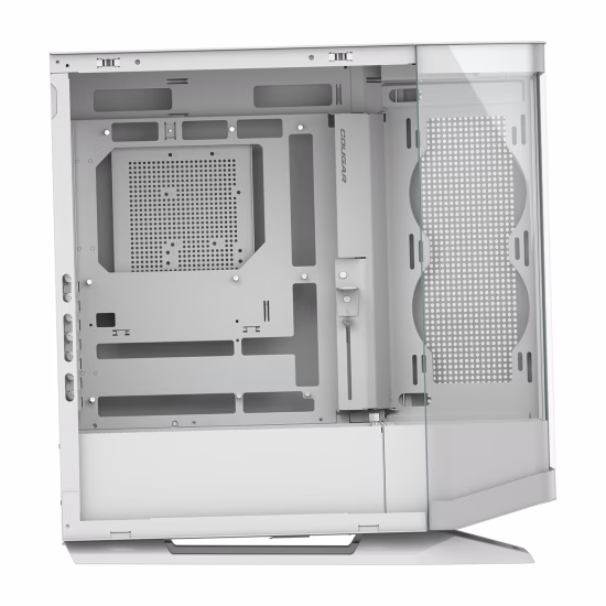 COUGAR FV270 White Mid Tower Gaming Case with Tempered Curved Glass, 120mm Reversed ARGB PWM Bottom Fan pre-installed, Compatible with reverse cable/connector motherboard |  3858M60.0002 thumbnail 9