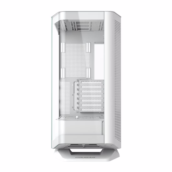 COUGAR FV270 White Mid Tower Gaming Case with Tempered Curved Glass, 120mm Reversed ARGB PWM Bottom Fan pre-installed, Compatible with reverse cable/connector motherboard |  3858M60.0002 thumbnail 6
