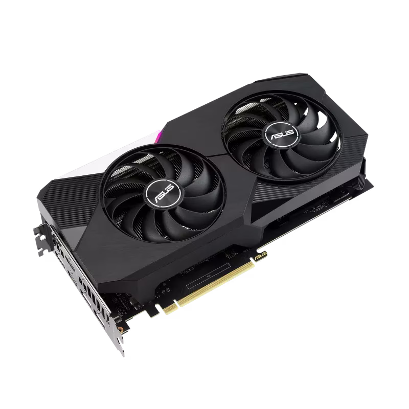 Asus Dual GeForce RTX 3060 Ti OC V2 DUAL-RTX3060TI-O8G-V2 8GB GDDR6 Graphics Card, 256bit, 1710 MHz, PCIe 4.0, 2x HDMI, 3x DisplayPort (LHR) | 90YV0G1J-M0NA00 thumbnail 3