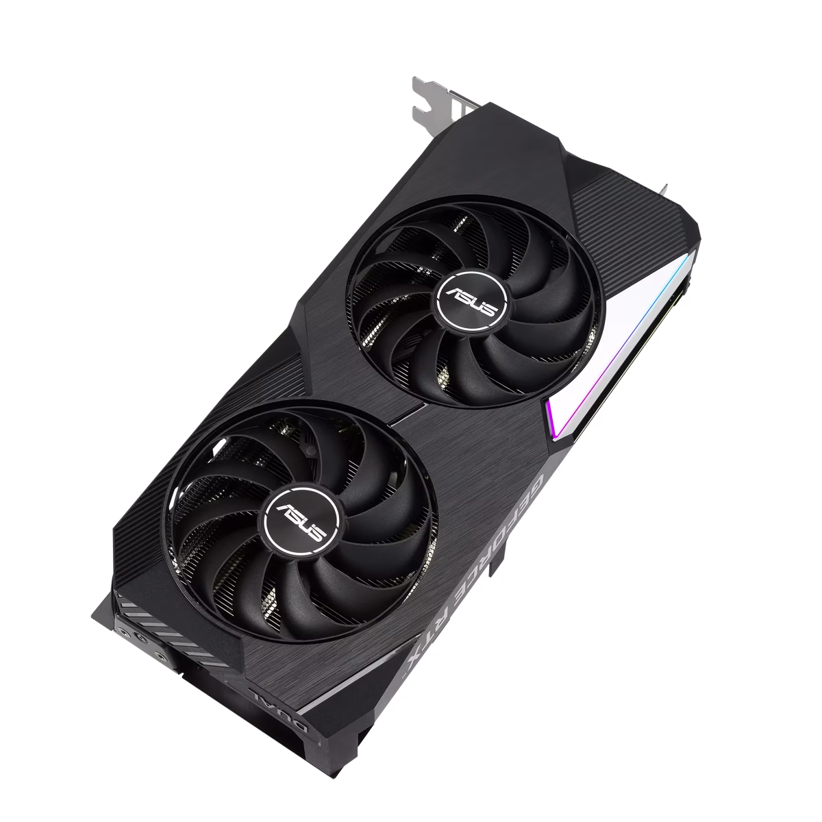 ASUS Dual GeForce RTX??? 3060 Ti V2 OC Edition 8GB GDDR6 with LHR features two powerful Axial-tech fans for AAA gaming performance and ray tracing | 90YV0G1J-M0NA00 image