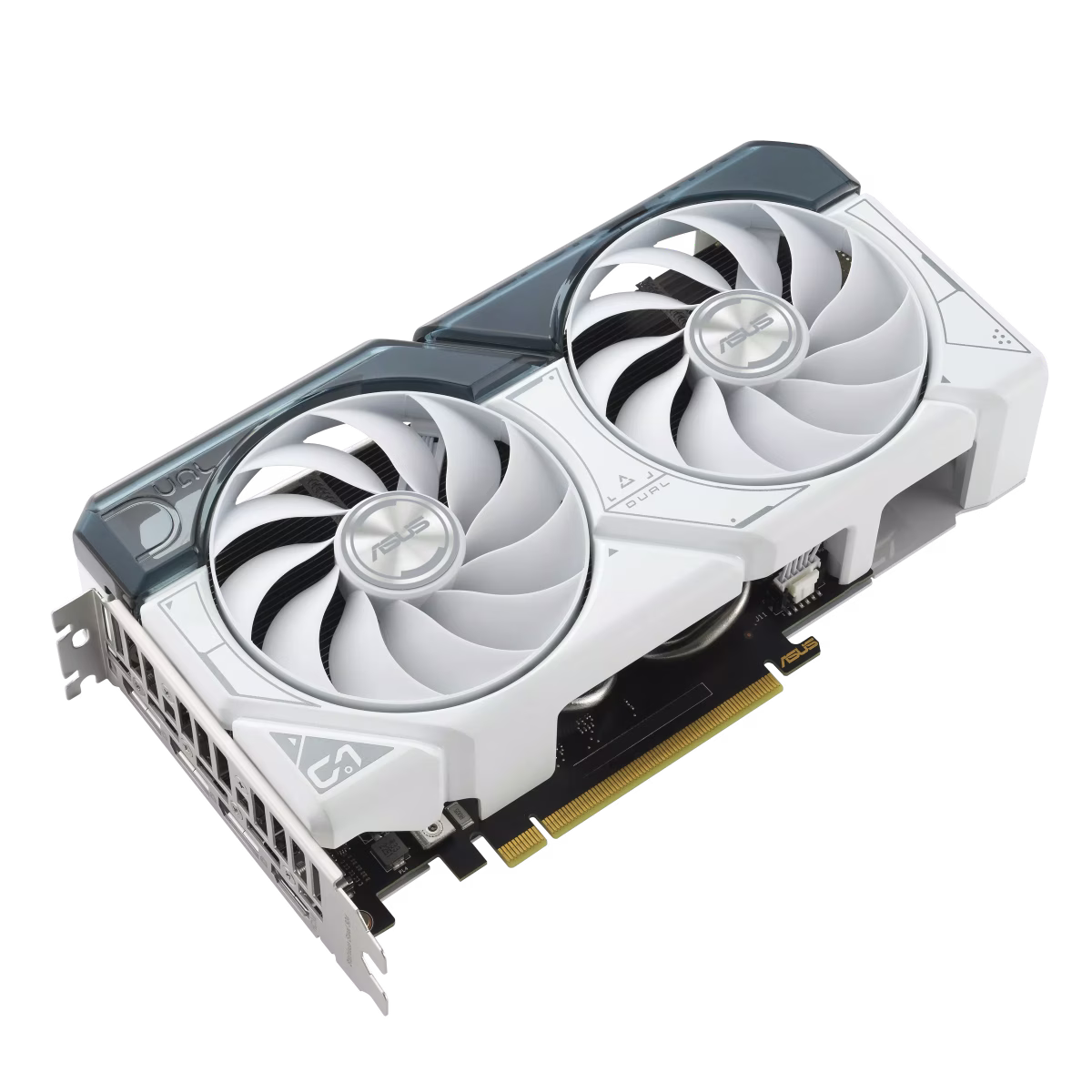 ASUS Dual GeForce RTX??? 4060 Ti White OC Edition 8GB GDDR6 with two powerful Axial-tech fans and a 2.5-slot design for broad compatibility, 2 Year Warranty | 90YV0J42-M0NA00 thumbnail 2