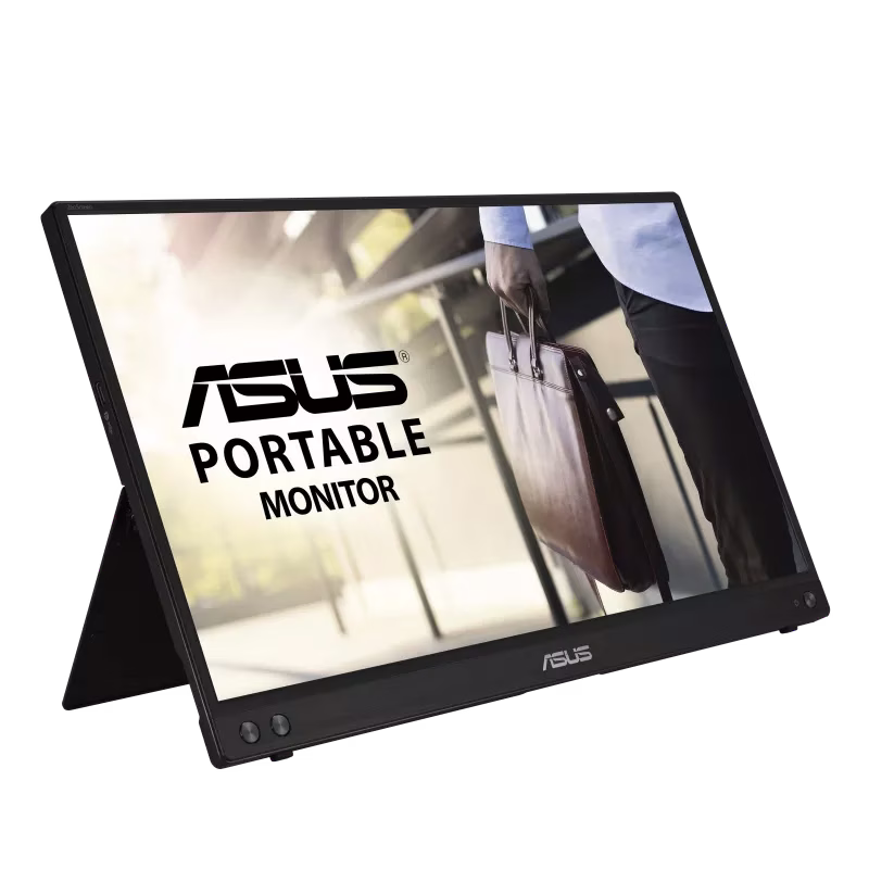 ASUS ZenScreen MB16ACV Portable USB Monitor - 16 Inch (15.6 Inch Viewable) Full HD, IPS, Hybrid Signal Solution, USB Type-C, Blue Light Filter, Anti-Glare Surface, Antibacterial Treatment | 90LM0381-B01370 -asus portable monitor – Buy Online