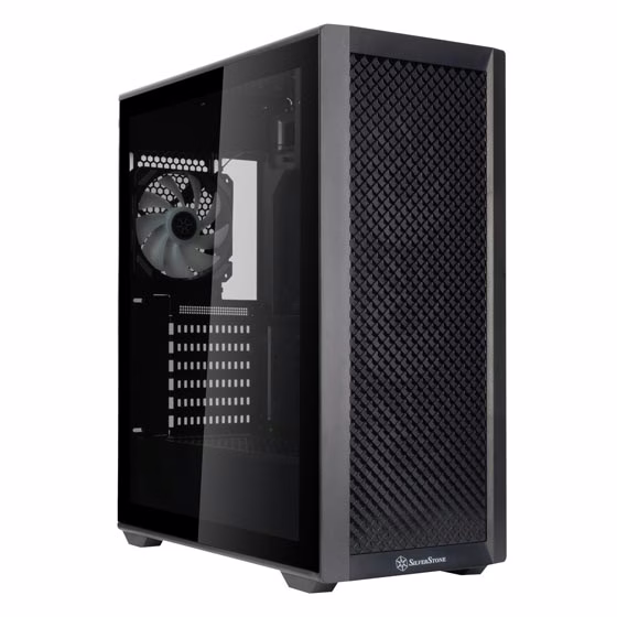 Silverstone FARA 515XR ATX Mid-Tower Case, 4x Pre-installed Fans, Up to 350mm GPU, Upto 360mm Radiators, Black | SST-FA515XR-BG thumbnail 9