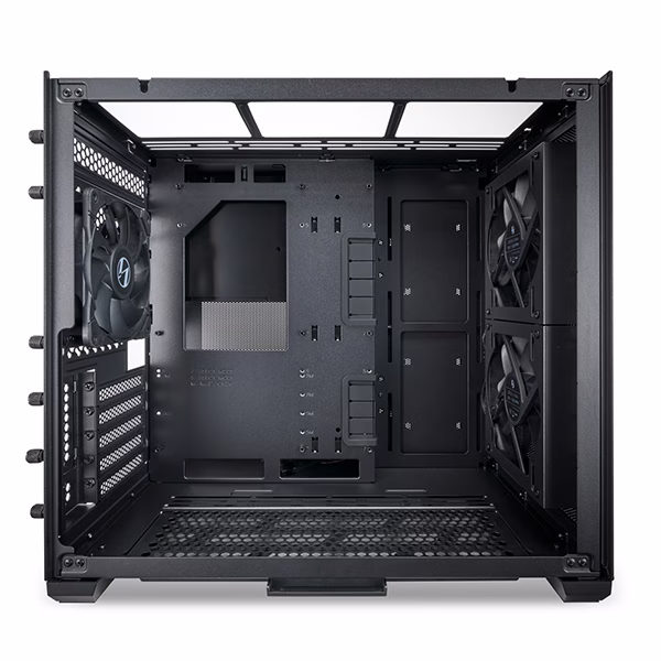 Lian Li O11 Air Mini ATX Mini Tower Computer Case, Tempered Glass, Radiator Support Up to 280mm, 5/7 Expansion Slots, Front 2x140mm PWM Fan, Aluminum Panel, Black | G99.O11AMX.00 thumbnail 7