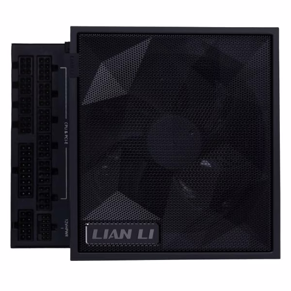 Lian Li EDGE GOLD 1000W ATX PSU Power Supply, ATX 3.1, PCIe 5.1 ready, Detachable USB hub with 4 internal USB 2.0, Removable magnetic fan dust filter, Fully modular braided-texture cables, 80 PLUS Gold efficiency, Black | G9P.EG1000G.BH00.UK thumbnail 3