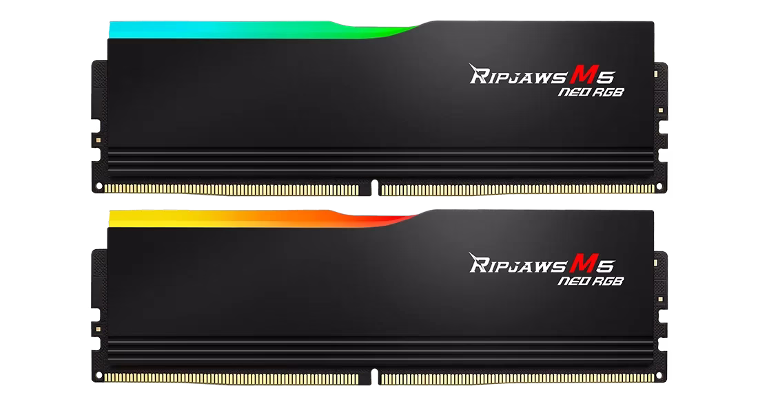 G Skill Ripjaws M5 Neo RGB 32GB (2x16GB) DDR5 AMD EXPO Memory Kit (RAM), 6000MTs, CL36-48-48-96 1.25V, Black | F5-6000J3648D16GX2-RM5NRK thumbnail 3