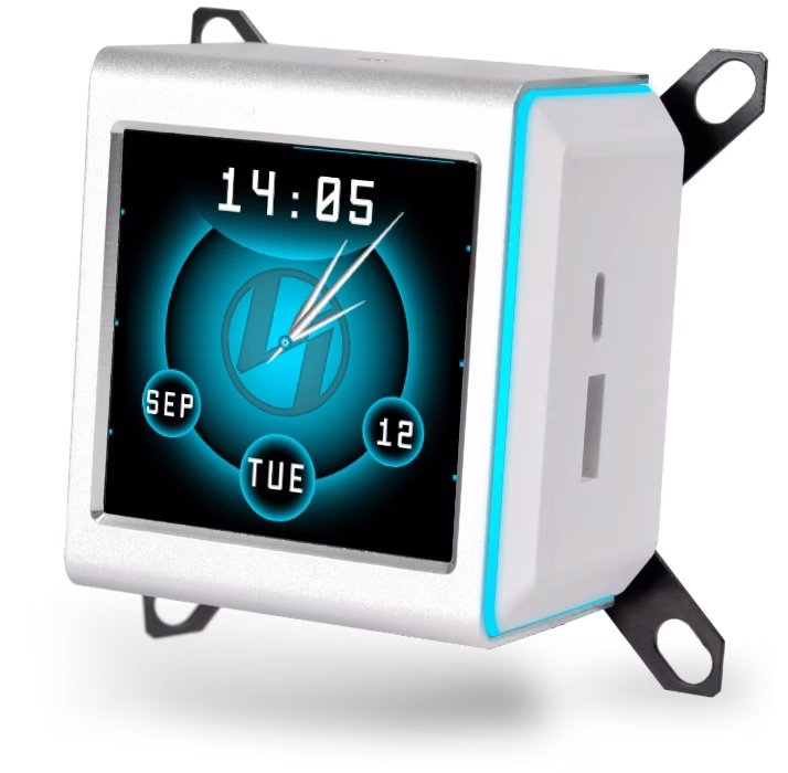 Lian Li Galahad II LCD 360 AIO RGB CPU Liquid Cooler, 2.88??? IPS LCD Screen, Asetek 8th Gen 3600 RPM Pump, 120mm FDB Fans, Up to 2450 RPM Fan Speed, 79.9 CFM Airflow, White | G89.GA2ALCD36W.00 – Buy Online