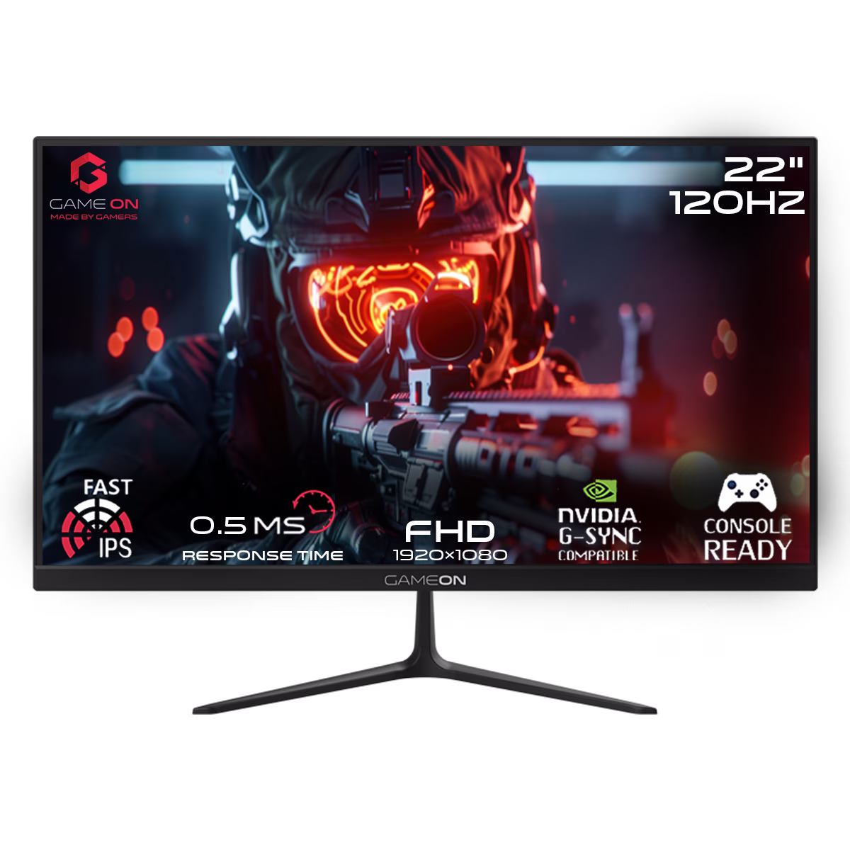 GAMEON GOES22FHD120IPS 22" FHD, 120Hz, MPRT 0.5ms, HDMI 2.1, Fast IPS Gaming Monitor (Support PS5) - Black – Buy Online