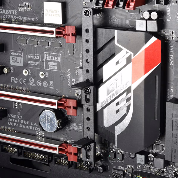 Lian Li Graphic Card Anti-sag Bracket, compatible with ATX and E-ATX sized motherboard, Provide extra support to graphic cards, Improves the look of your PC | GB-001 thumbnail 3