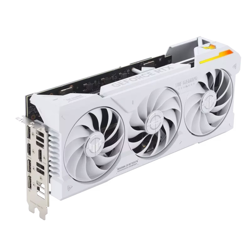 ASUS TUF Gaming GeForce RTX 4070 Ti SUPER BTF OC Graphics Card, 16GB GDDR6X 256bit 21Gbps with DLSS3, 8448 CUDA Cores, 2670 MHz OC, PCI E 4.0, 2xHDMI / 3xDP, White | 90YV0KI0-M0NA00  (SUPPORT ONLY BTF MOTHERBOARD ) thumbnail 2