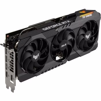Asus Tuf GeForce RTX 3080 O12G LHR Graphics Card, 8960 Cuda Cores, 12GB GDDR6X 384 Bit Memory, GPU Tweak II, PCI Express 4.0, 1815 MHz Boost Clock, 19 Gbps, HDMI, DP | 90YV0FB8-M0NM00 thumbnail 3
